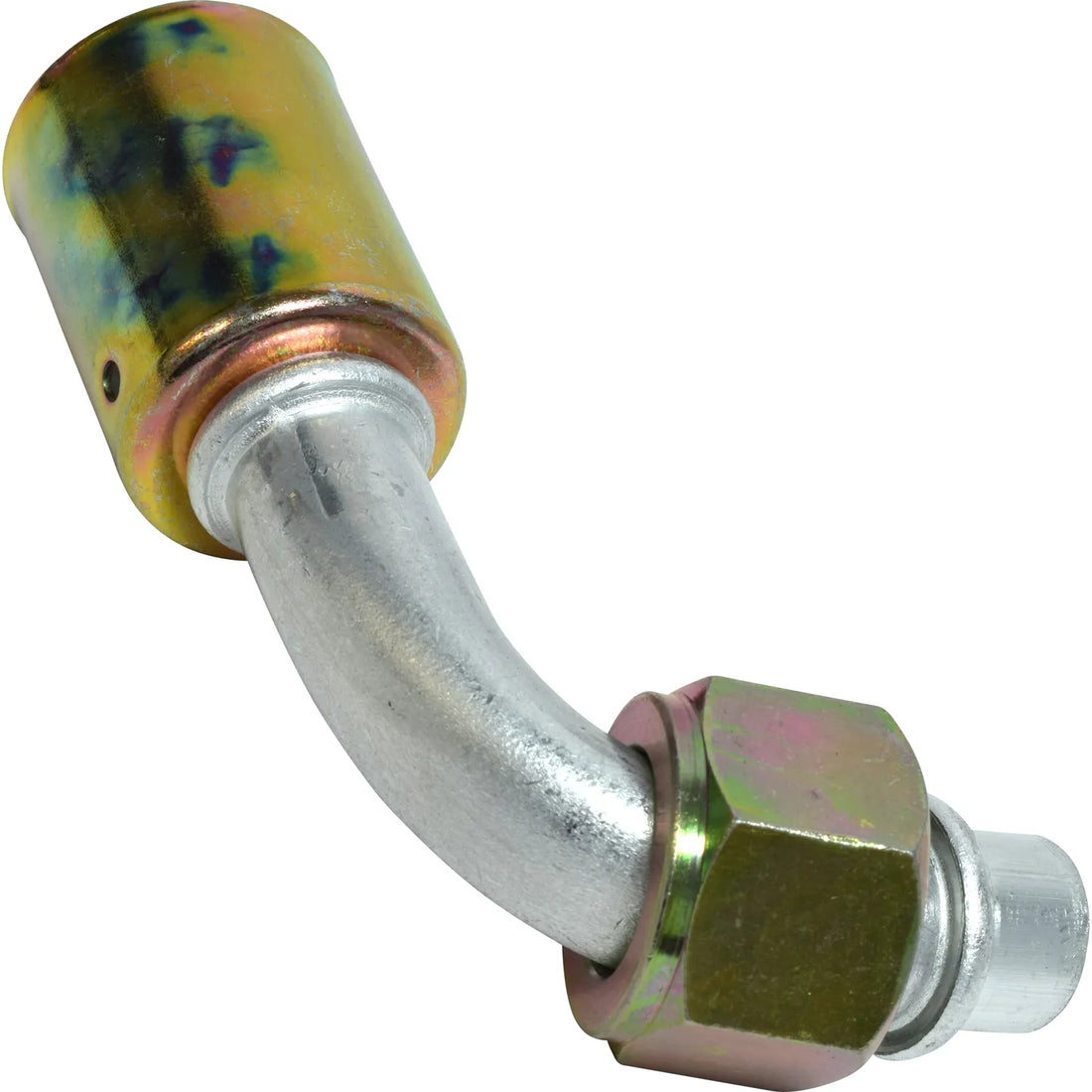 Accesorio de aluminio con junta tórica macho de 90º para bloqueo de talón 10FOR 10BL 90 n.º 10