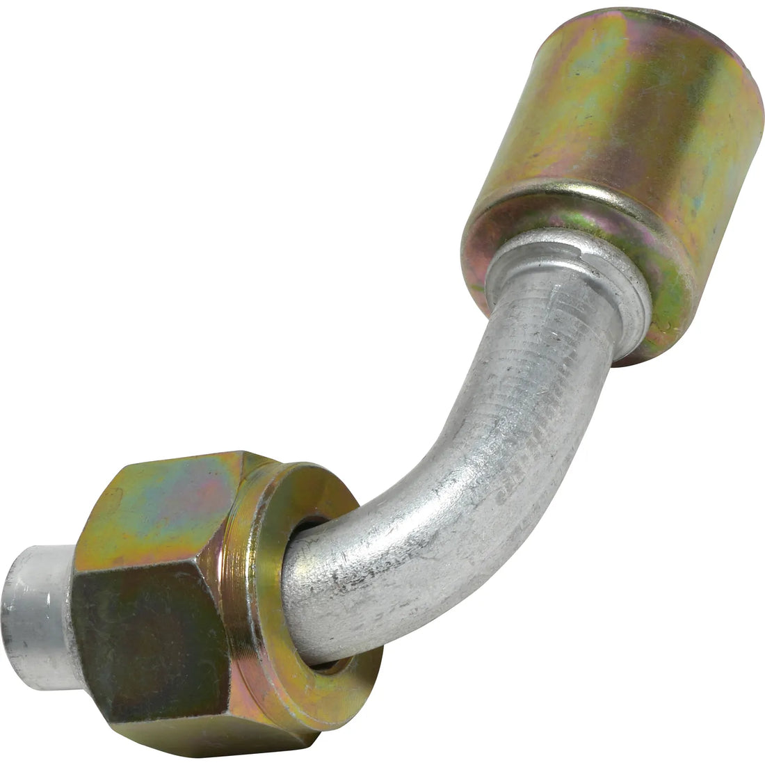 Accesorio de bloqueo de talón con junta tórica macho de aluminio de 90º 12FOR 12BL 90 n.º 12