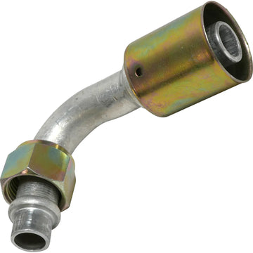 Accesorio de aluminio con junta tórica macho de 90º para talón 10FOR-12BL 90 n.° 10 a 12