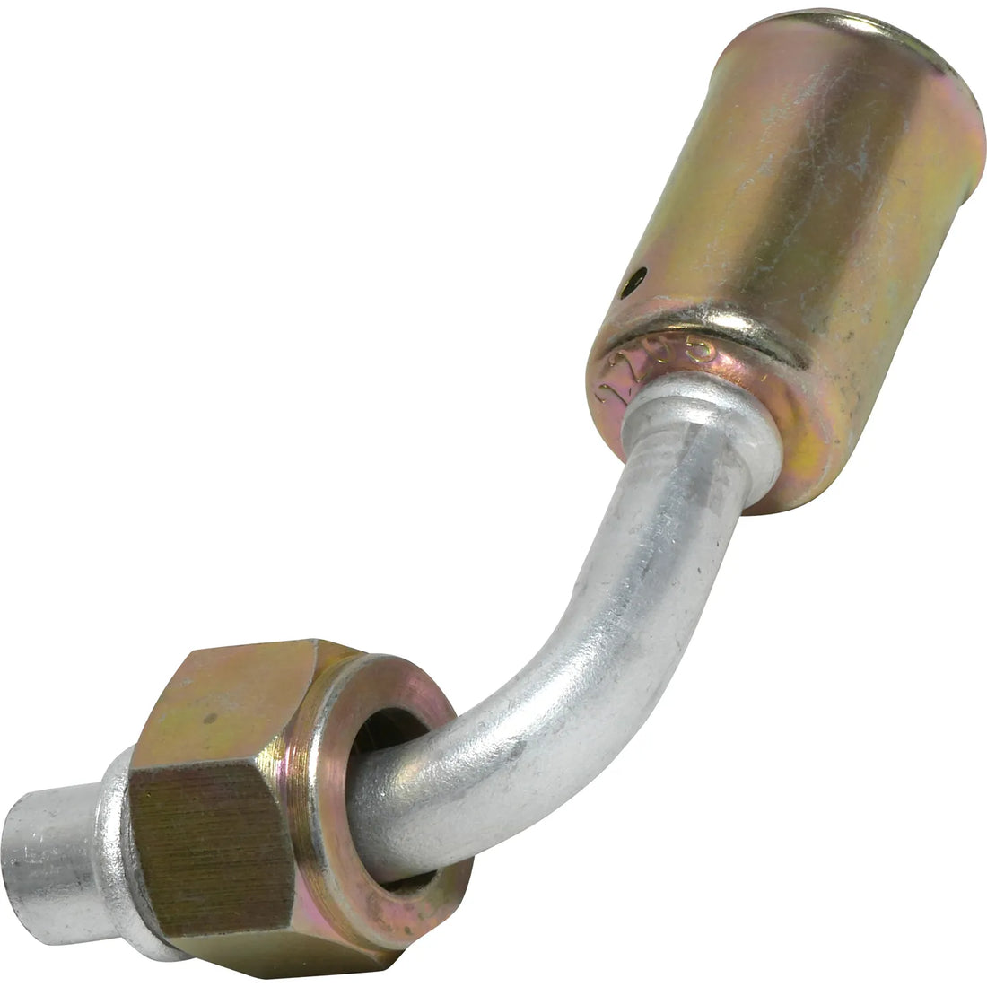Accesorio de bloqueo de talón con junta tórica macho de aluminio de 90º 8FOR 6BL 90 n.° 8 a 6