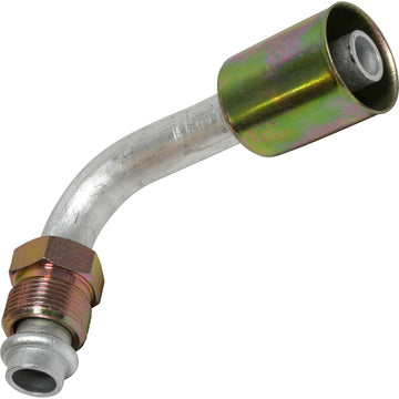 Accesorio de aluminio con junta tórica macho de 90º para bloqueo de talón 10MOR-10BL 90 n.º 10