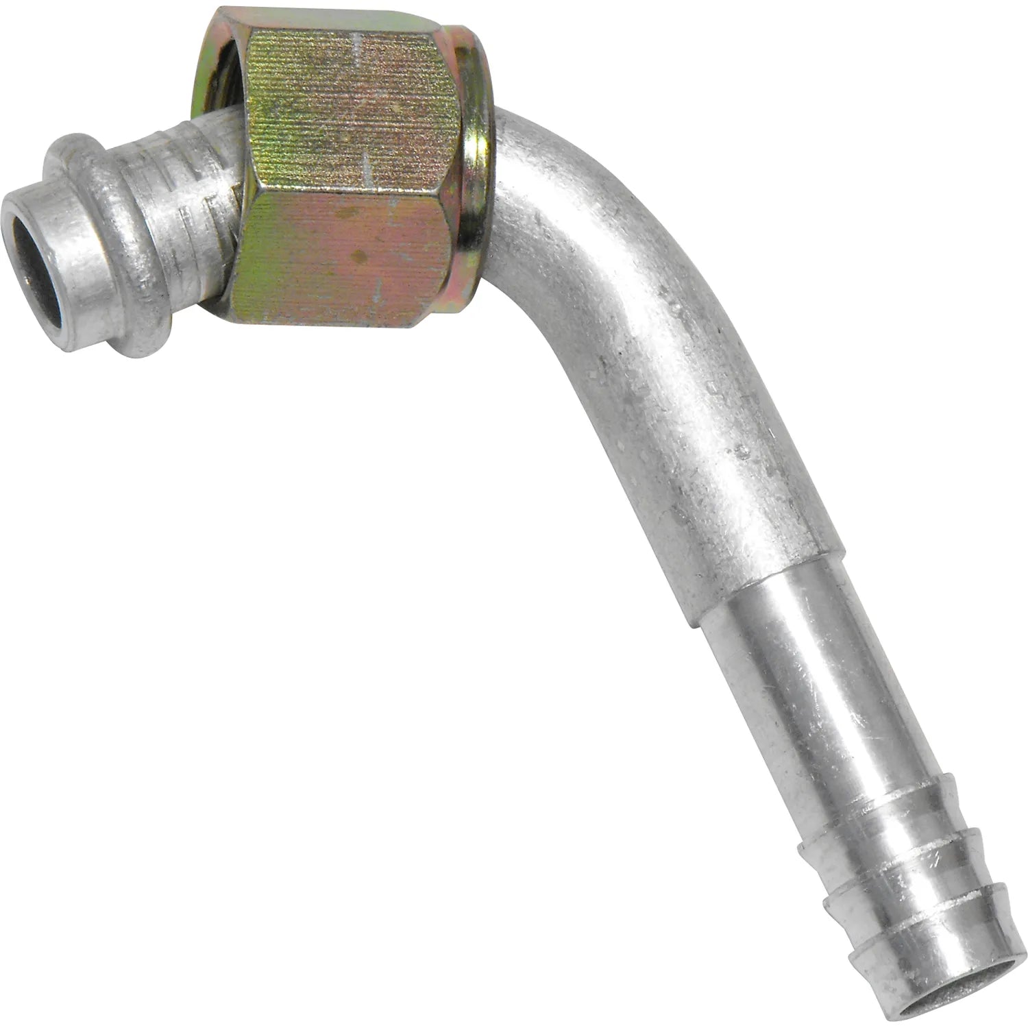 Accesorio dentado con junta tórica hembra de aluminio de 90º 10FOR-10BB 90 n.º 10