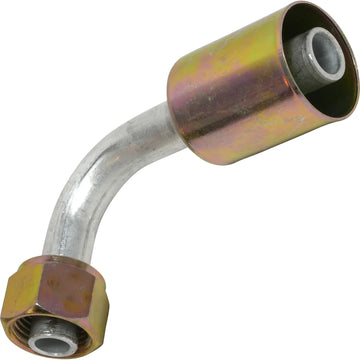 Accesorio de aluminio con junta tórica hembra de 90º para talón 8FOR-10BL 90 n.° 8 a 10