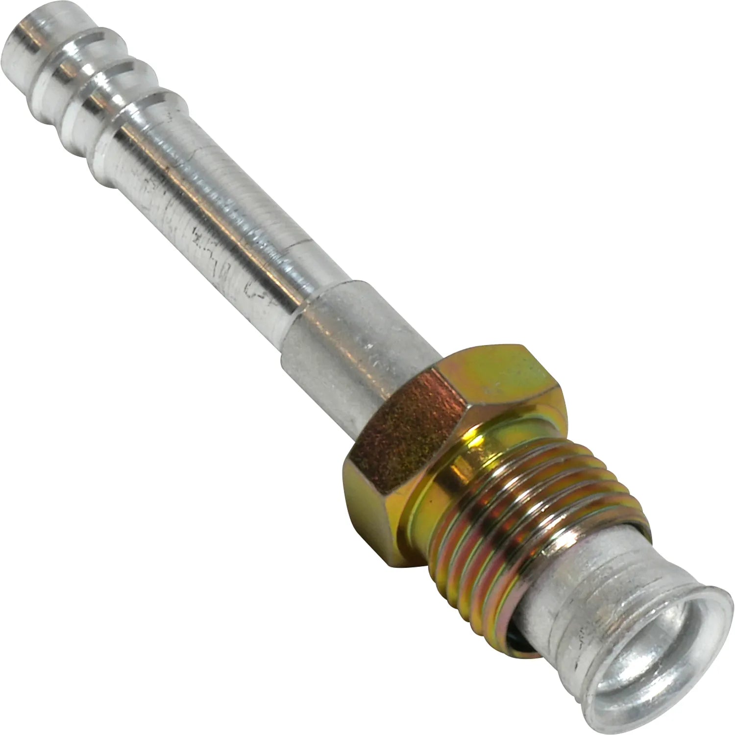 Accesorio de inserción de aluminio con junta tórica macho recta 6MIO 6BB STR n.° 6