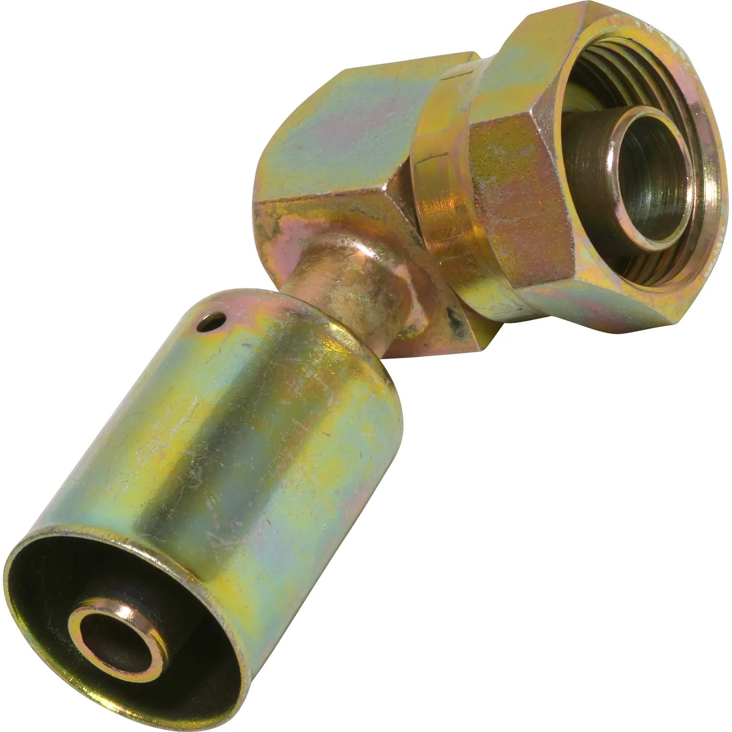 Accesorio de tubo de acero de 90º con talón en O FTO-8BL STL 90