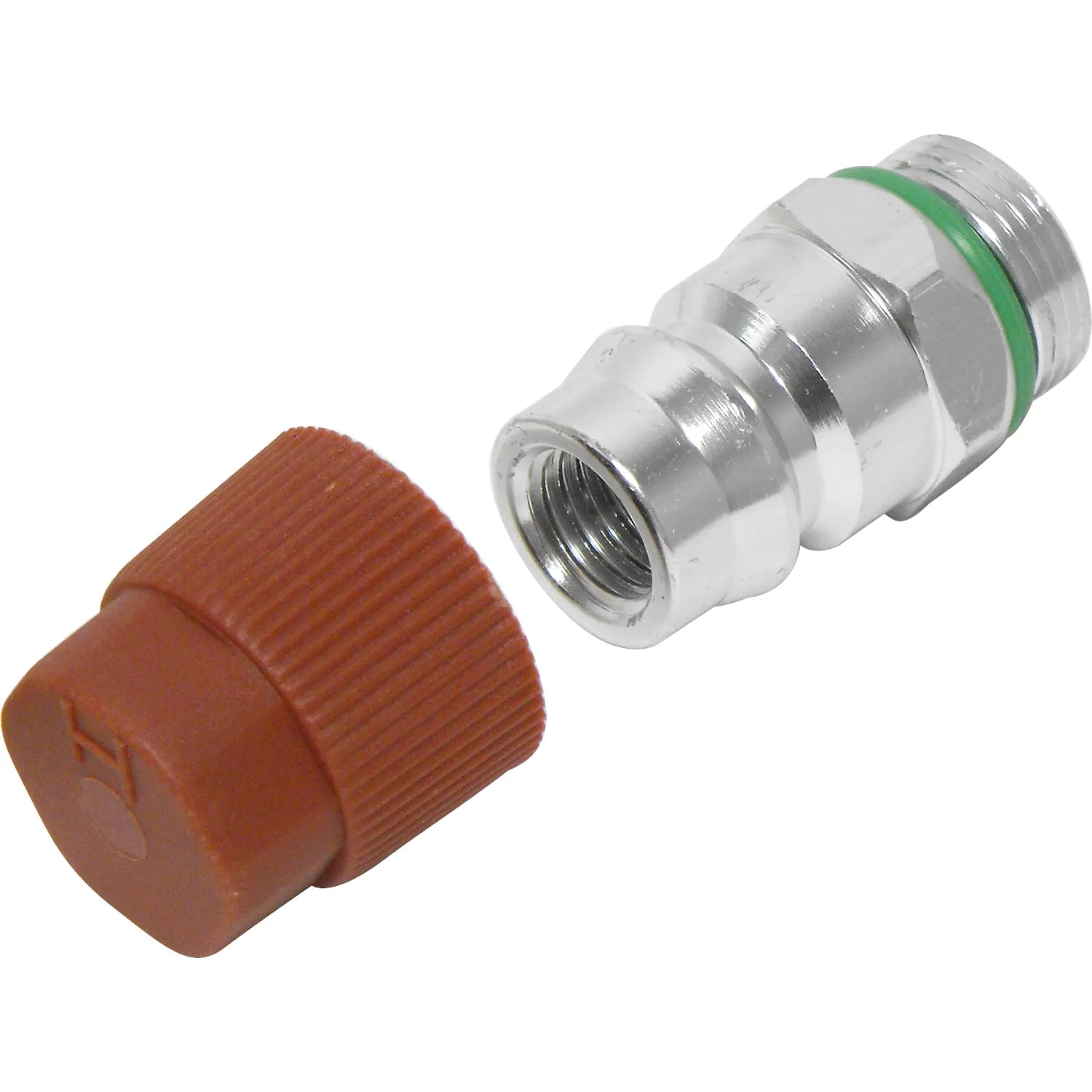 Accesorio de puerto de servicio de aluminio con rosca recta de 16 mm x rosca M15 de 1,0 mm