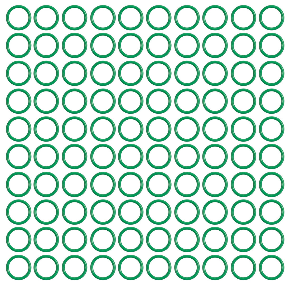 MT0250-100 #8 100 PER GREEN HNBR O-RING - #8 (1/2in) STANDARD