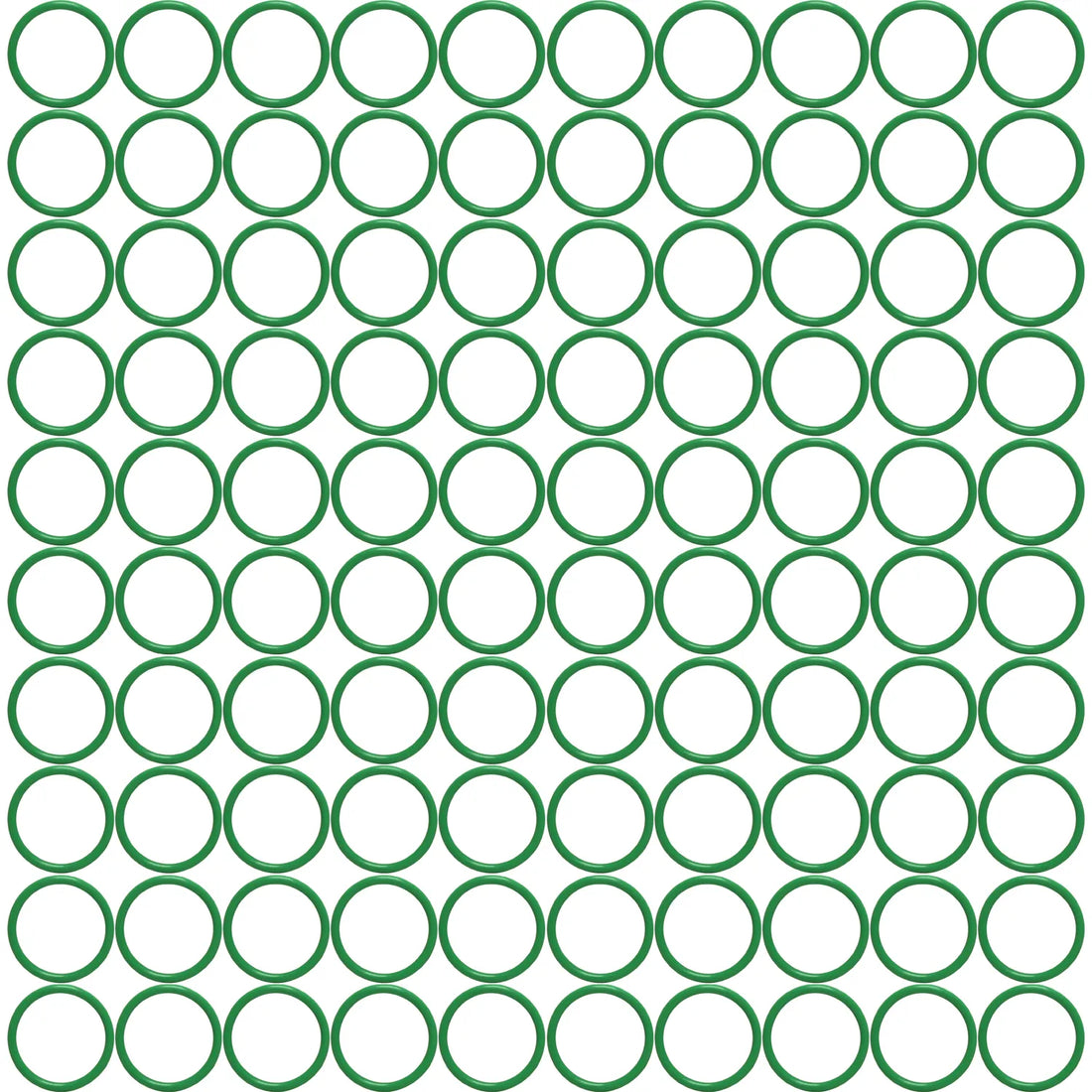 MT0267-100 #12 100 PER GREEN HNBR O-RING - #12 (3/4") STANDARD